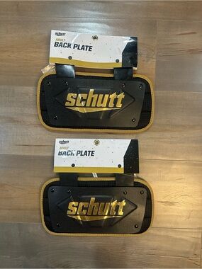 Schutt Men's Black and Gold Back Plate - Adult